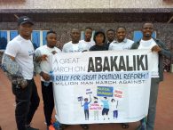 HRCRC PARTICIPATES IN WALK TO SENSITIZE ON PEACEFUL AND CREDIBLE ELECTIONS IN ABAKALIKI