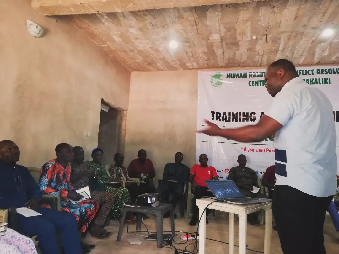 Training and Re-training of HRCRC Iboko Branch Members