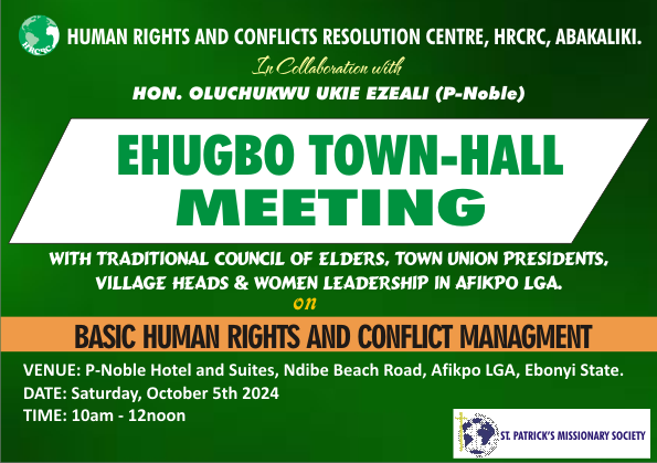 HRCRC Holds Townhall Meeting in Afikpo LGA