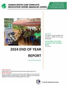 HRCRC 2024 END OF YEAR NARRATIVE REPORT